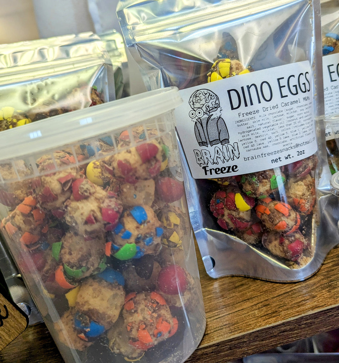 Dino Eggs aka Freeze Dried Caramel M&Ms – MakeMineHomemade